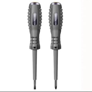 kesig High Torque Alloy Dual Light Color Light Measuring Electric Pen Induction Electric Pen Screwdriver, Non Contact Voltage Detector, Screwdriver Voltage Detector Pen (Pack Of2), Multi