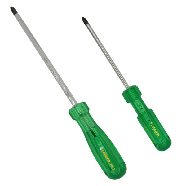 TAPARIA, 2 PC SCREWDRIVERS SET1 X PHILLIPS SCREWDRIVERS & 1 x HEXAGONAL SCREWDRIVERS (P5 861 100 BT, H 905). Used for Industrial application, DIY, Electricals, Professional and Home use.