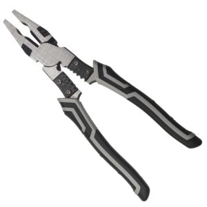 SILENCIO 5 in 1 Multi-function Plier Tools For Multipurpose Lineman Plier with Gripping, Wrench, Cutter, Crimping & Wire Stripper Fuction